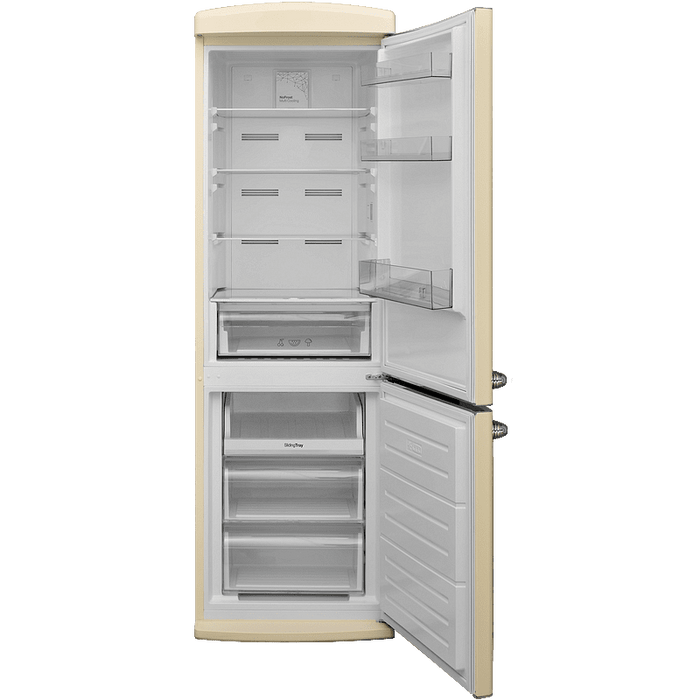 Refrigerator with freezer Finlux FXCARE 373020 BEE BEIGE, 331 l, E, No Frost, Beige