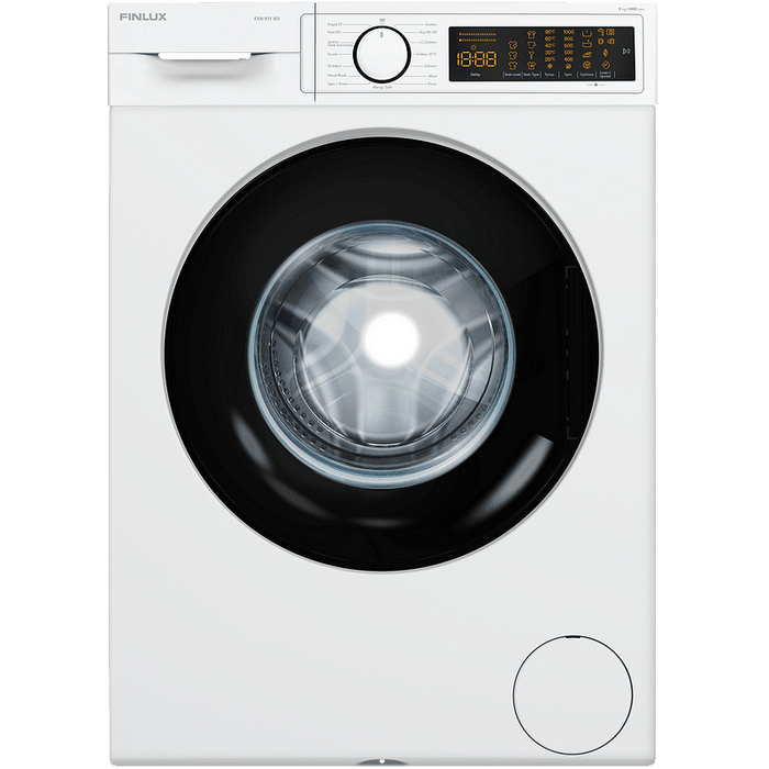 Washing machine Finlux FXN 911BD, 1000 rpm, 9.00 kg, D, White