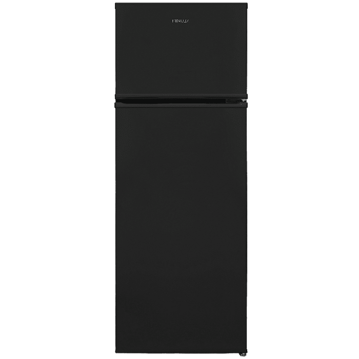 Refrigerator with upper chamber Finlux FXRA 260BE , 213 l, E , Static , Black
