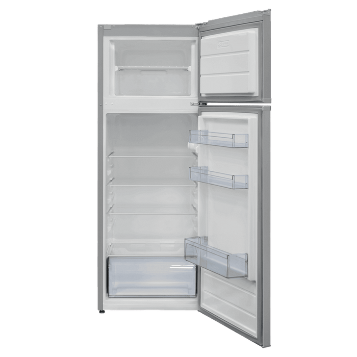Top-loading refrigerator Finlux FXRA 260IXE, 213 l, E, Stainless steel, Static