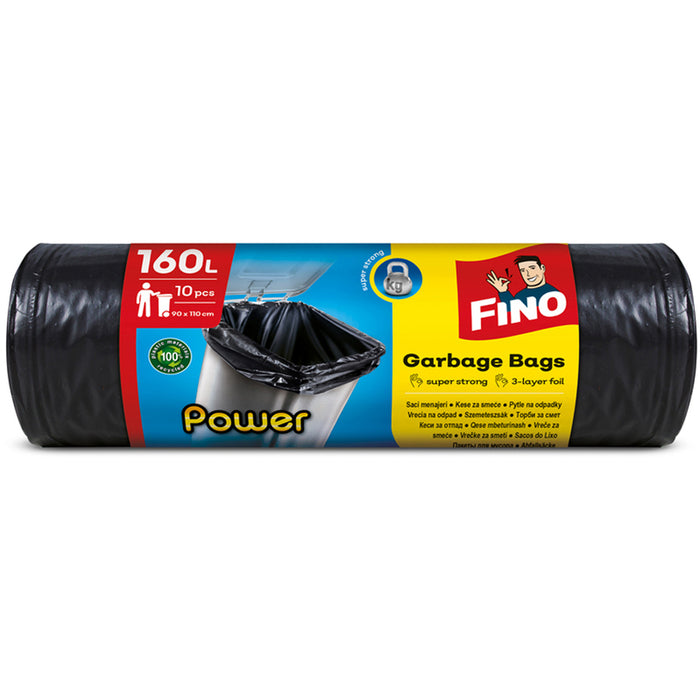 WASTE BAGS 160L 10PCS FINO POWER