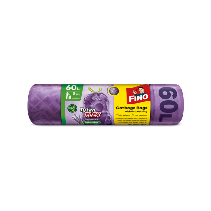 WASTE BAGS 60L 8PCS FINO TYTAN FLEX