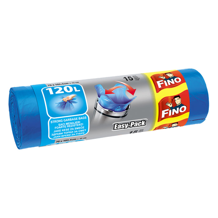 WASTE BAGS 120 L 15 PCS EASY-PACK FINO