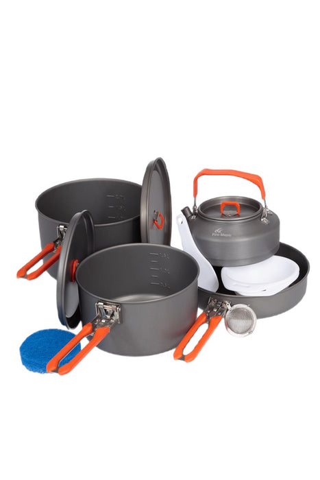 Fire- maple set of tourist dishes Feast 4- orange