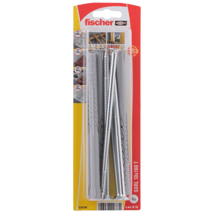 FRAME DOwel WITH SCREW FISCHER SXRL 10X160M