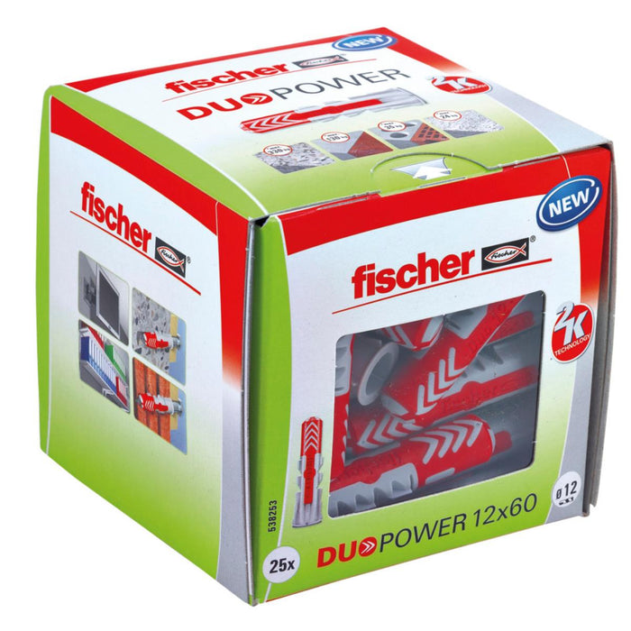 UNIVERSAL DOWEL FISCHER DUOPOWER 12X60 25PCS
