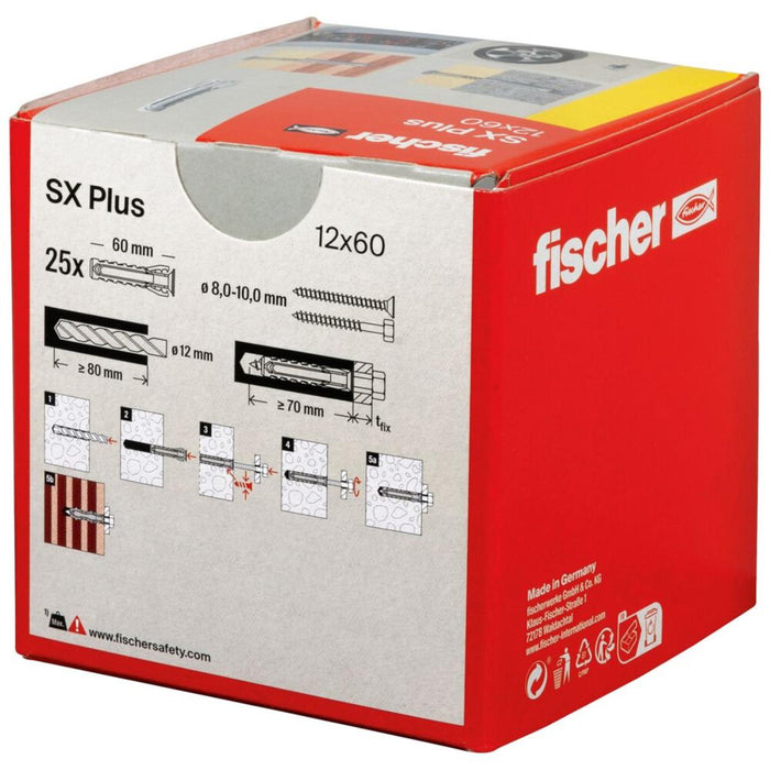 UNIVERSAL DOWEL F12X60MM SX BOX 25PCS