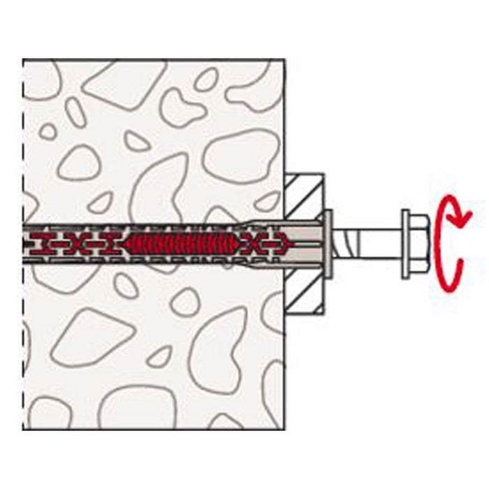 UNIVERSAL DOWEL WITH SCREW 8X80 FUS K 4 PCS. FISCHER DUOXPAND