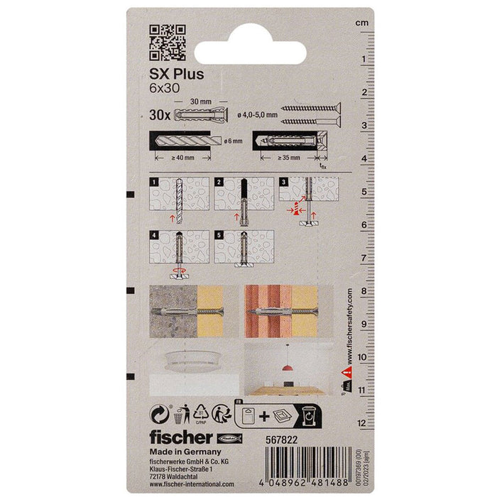 FISCHER SX PLUS EXPANSION DOwel 6X30