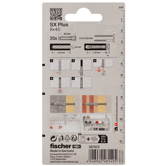 FISCHER SX PLUS EXPANSION DOwel 8X40