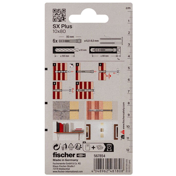 FISCHER SX PLUS EXPANSION DOwel 10X80