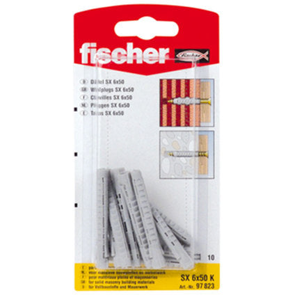 UNIVERSAL DOWEL F6X50MM 10 PIECES FISCHER SX K