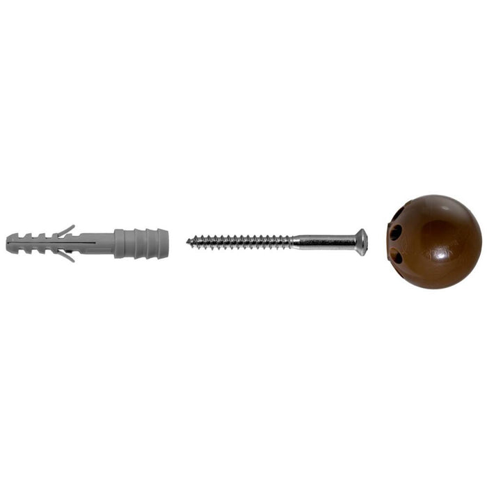 DOOR STOPPER WITH DOWEL BROWN TS 8 BRK
