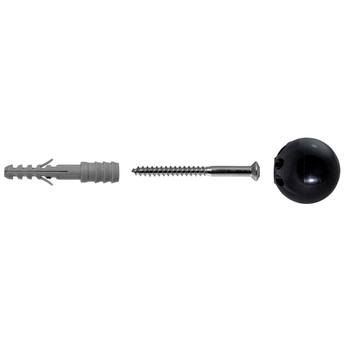 DOOR STOPPER WITH DOWEL BLACK TS 8 SK