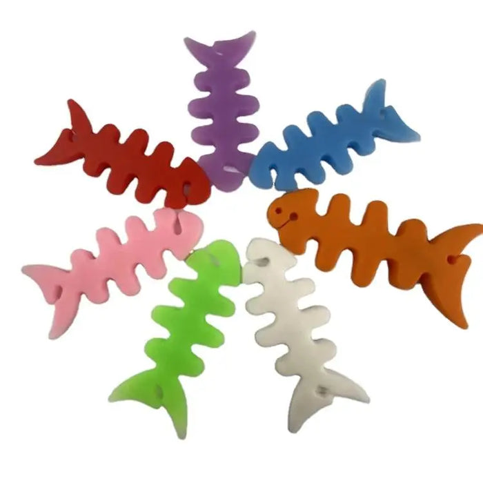 Fish-shaped headphone cable wrap - pink - Other cell phone equipment<<<HurtelXML