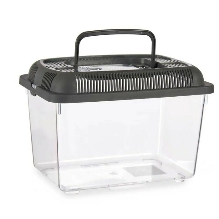 Fish tank Mascow Anthracite Plastic 3 L 17 x 16 x 24 cm With handle Medium (12 Units) - Домашни Животни<<<Дом