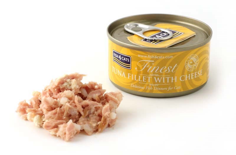FISH4CATS Tun fillet with cheese - wet cat food - 70g