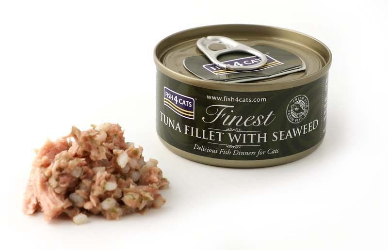 FISH4CATS Tuna fillet with seaweed - wet cat food - 70g