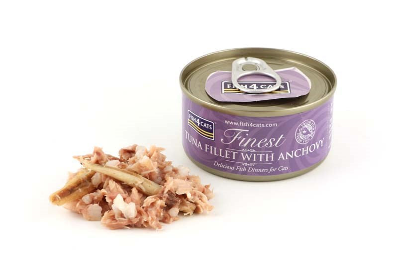 FISH4CATS Tuna fillet with anchovy - wet cat food - 70g