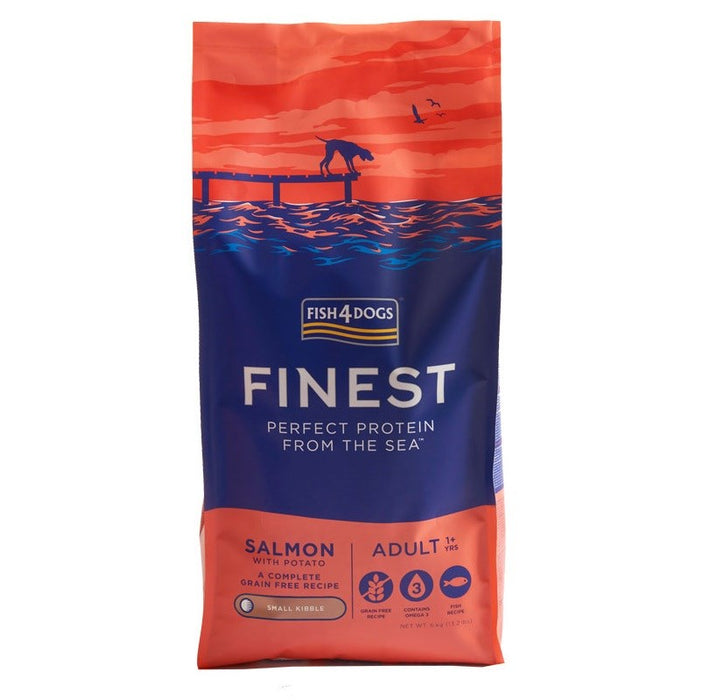 FISH4DOGS Finest Small breed Salmon - dry dog food - 6kg