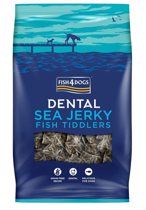 FISH4DOGS Dental Sea Jerky Fish Tiddlers - dog treat - 575g