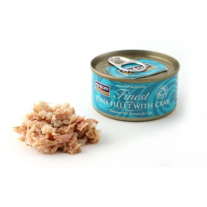 Cat food FISH4DOGS FISH4CATS Tuna fillet with crab Fish 70 g