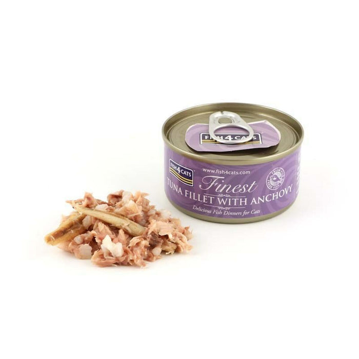 Cat food FISH4DOGS FISH4CATS Tuna fillet with anchovy Fish 70 g