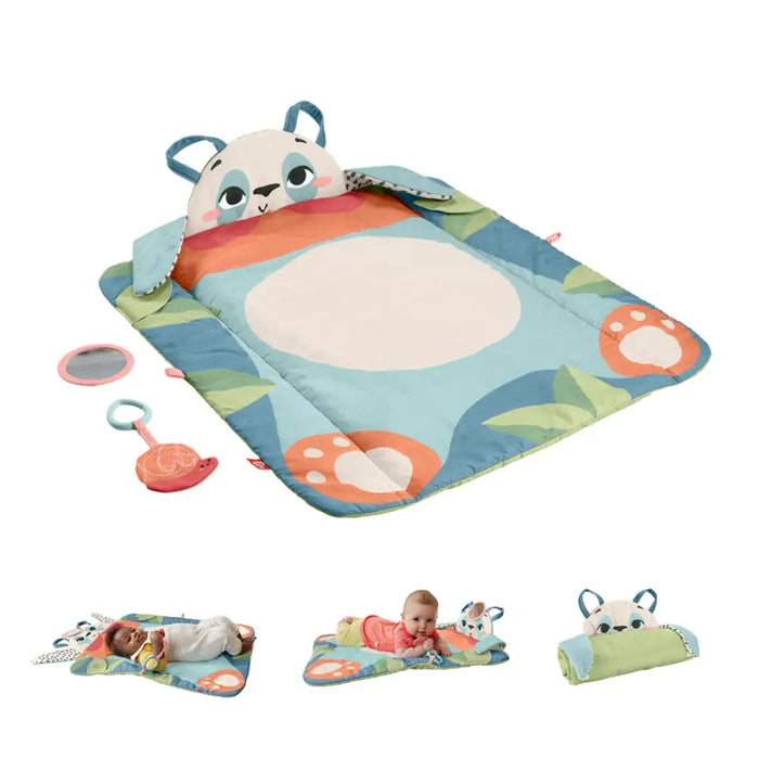 Fisher-Price Planet Friends Roly-Poly Panda Baby Activity Play Mat with 2 Toys - Educational matsZDN-MDU<<<(Games