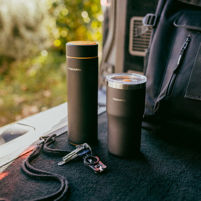 FISKARS CAMPING THERMO BOTTLE BLACK FISKARS On-the-go