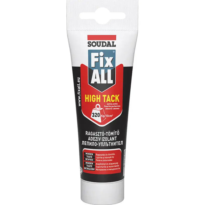FIX ALL HIGH TACK ASSEMBLY ADHESIVE 125 ML SOUDAL - Лепила<<<Лепила и ленти<<<Бои и