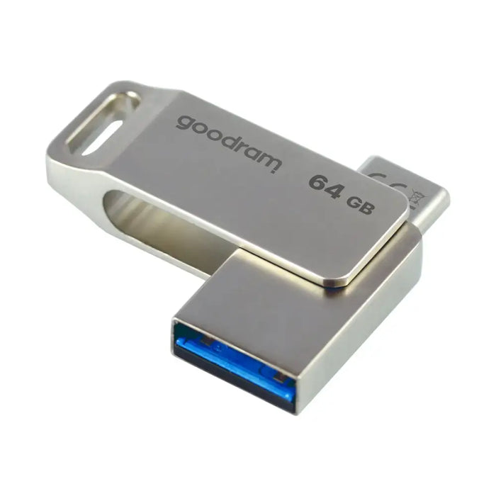 Flash Drive 64GB USB 3.2 Gen 1 USB / USB C OTG ODA3 Goodram - Silver - Paragony<<<HurtelXML