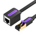 Flat Network Cable Extension CAT7 Vention ICBBJ RJ45 Ethernet 10Gbps 5m Black - Network cables<<<Cables<<<IT