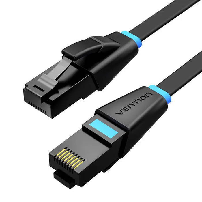 Flat Network Cable UTP CAT6 Vention IBJBI RJ45 Ethernet 1000Mbps 3m Black - Network cables<<<Cables<<<IT
