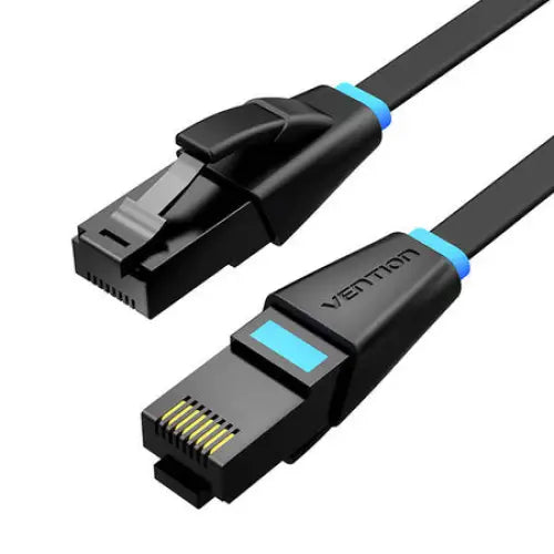 Flat Network Cable UTP CAT6 Vention IBJBU RJ45 Ethernet 1000Mbps 35m Black - Network cables<<<Cables<<<IT