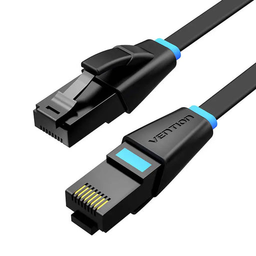 Flat Network Cable UTP CAT6 Vention IBJBU RJ45 Ethernet 1000Mbps 35m Black - Network cables<<<Cables<<<IT