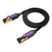 Flat Network Cable UTP CAT7 Vention ICABG RJ45 Ethernet 10Gbps 1.5m Black - Network cables<<<Cables<<<IT