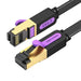 Flat Network Cable UTP CAT7 Vention ICABG RJ45 Ethernet 10Gbps 1.5m Black - Network cables<<<Cables<<<IT