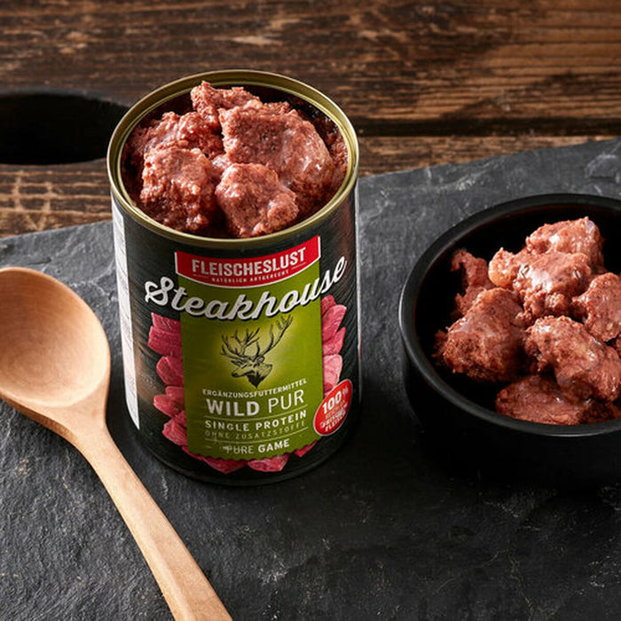 Wet food Fleischeslust Pure 800 gr Deer