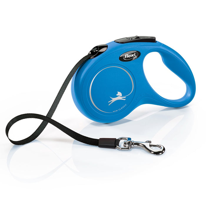 Dog Lead Flexi NEW CLASSIC 5m Blue Size S