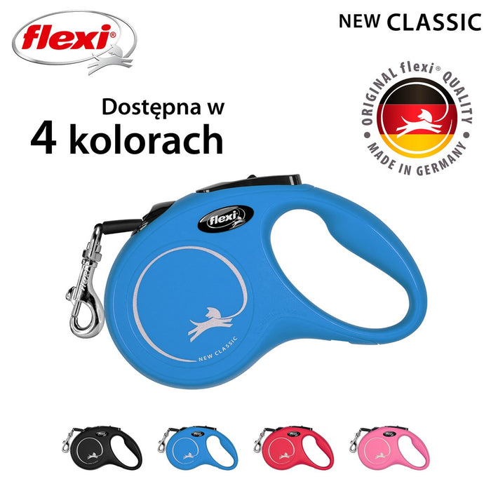 Dog Lead Flexi NEW CLASSIC 5m Blue Size S