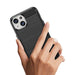 Flexible Carbon Case with carbon pattern for iPhone 15 - black - Cell phone cases and covers<<<HurtelXML