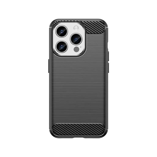 Flexible carbon pattern case for iPhone 15 Pro Carbon Case - black - Cell phone cases and covers<<<HurtelXML