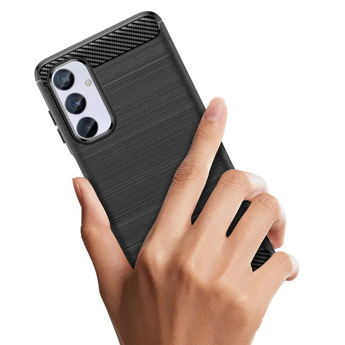 Flexible carbon pattern case for Samsung Galaxy M54 Carbon Case - black - Cell phone cases and covers<<<HurtelXML