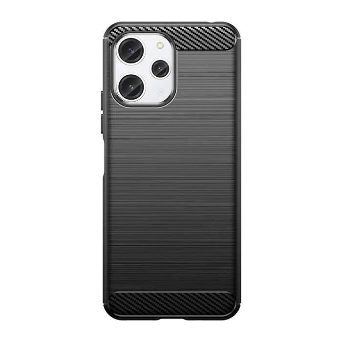 Flexible carbon pattern case for Xiaomi Redmi 12 Carbon Case - black - Cell phone cases and covers<<<HurtelXML