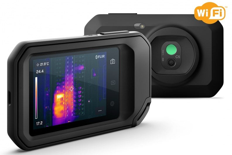 FLIR C-5 thermal imaging camera Black Built-in display 160 x 120 pixels