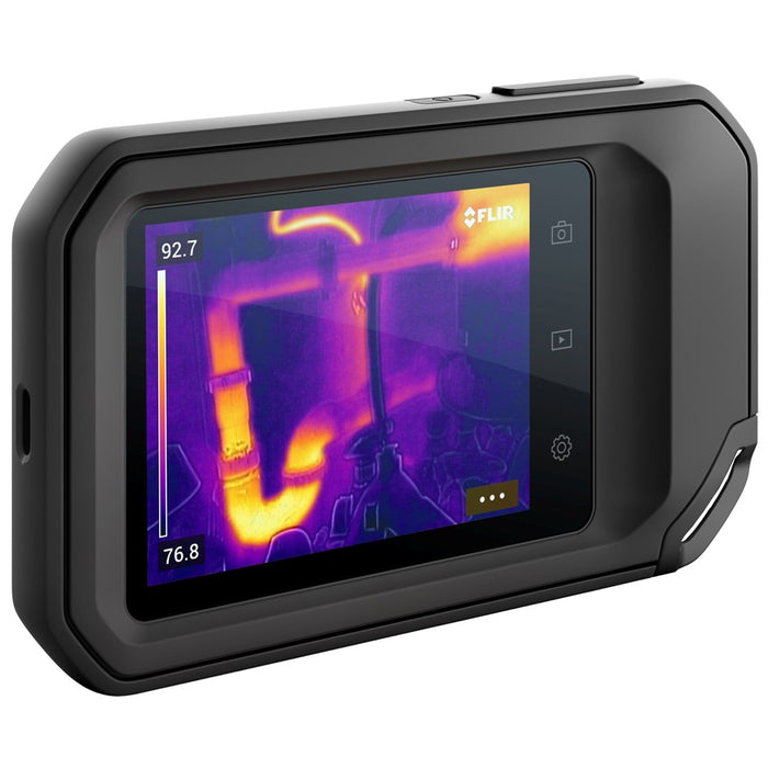 FLIR C3-X thermal imaging camera Black 1800 mAh Vanadium Oxide Uncooled Focal Plane Arrays Built-in display 128 x 96 pixels LCD 640 x 480 pixels