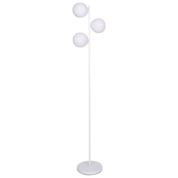 Floor Lamp DKD Home Decor 35 x 25 x 167 cm Crystal Metal White 220 V 50 W - Декорация и Осветление<<<Дом