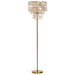 Floor Lamp Home ESPRIT Beige Golden 220 V 40 x 40 x 153 cm - Декорация и Осветление<<<Дом
