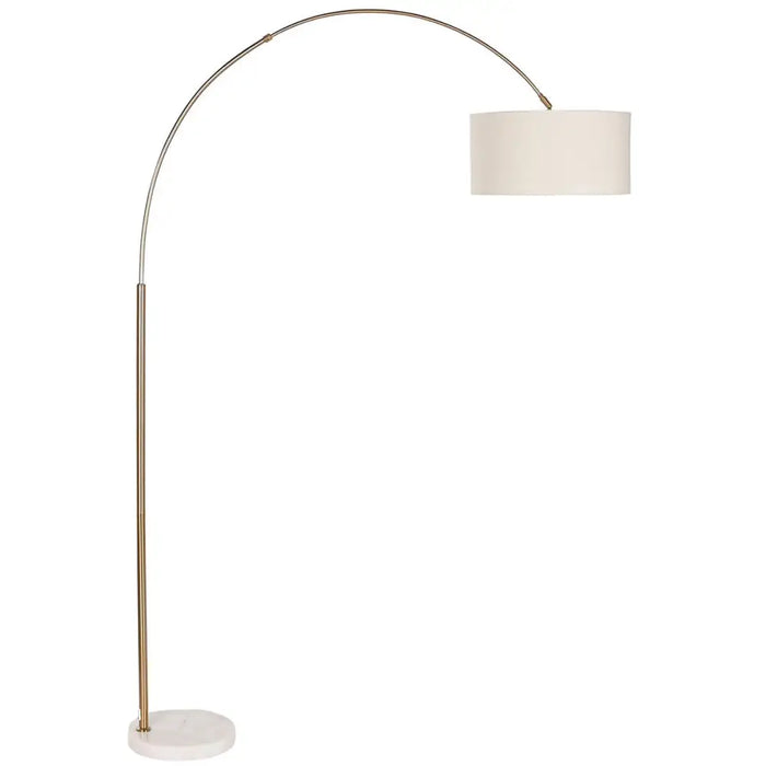 Floor Lamp Home ESPRIT White Beige Golden 126 x 40 x 193 cm - Декорация и Осветление<<<Дом