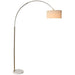Floor Lamp Home ESPRIT White Beige Golden 126 x 40 x 193 cm - Декорация и Осветление<<<Дом